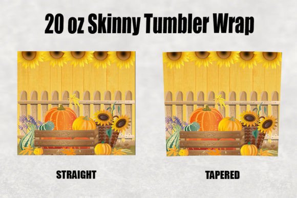 20 Oz Fall Tumbler Pumpkins Sublimation