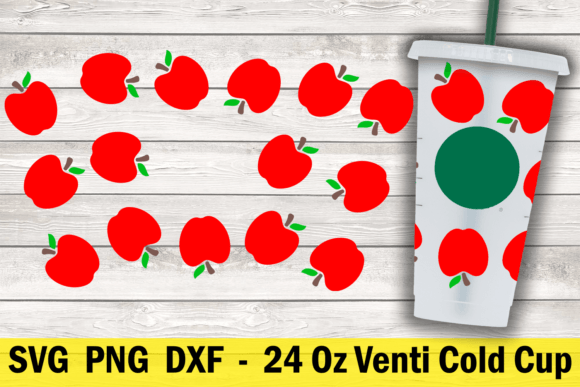Apple 24 Oz Cold Cup Wrap