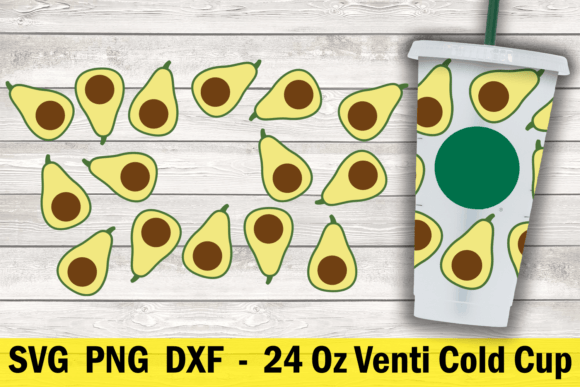 Avocado 24 Oz Cold Cup Wrap