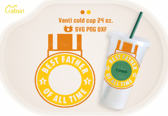 Best Father of All Time 24oz Cold Cup