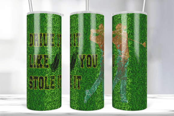 Dad Golf Tumbler Wrap