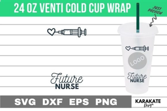 Future Nurse, 24 Oz Venti Cup Wrap