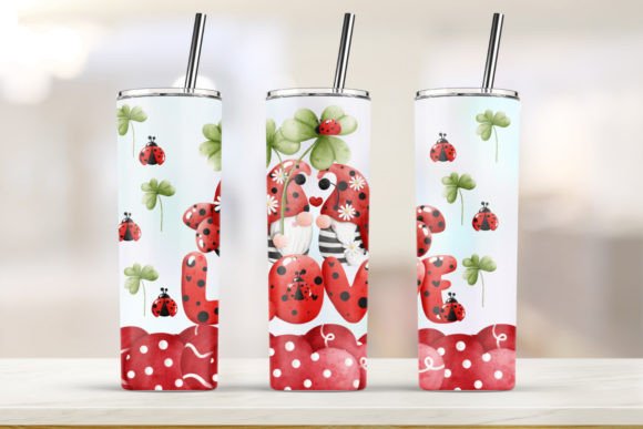 Gnome Valentines Tumbler 20oz Skinny