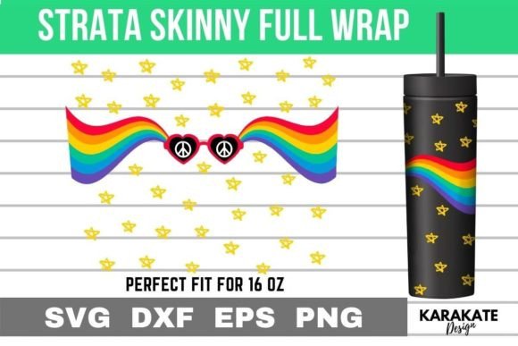 Pride Look, 16 Oz Strata Skinny Wrap SVG