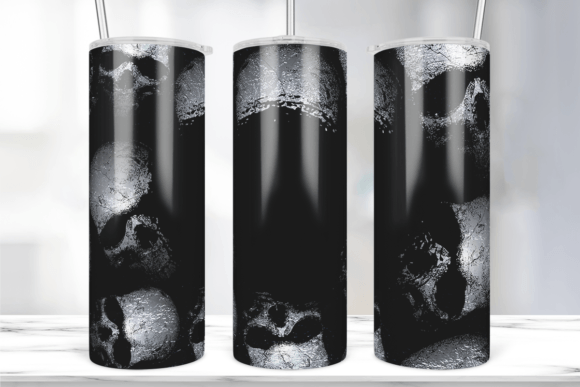 Skulls Halloween Tumbler Wrap