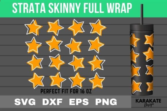 Star Line, 16 Oz Strata Skinny Wrap SVG